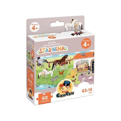 CzuCzu, Puzzle panoramiczne. Stadnina, 60 elementów