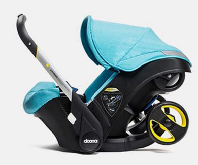 Doona+, mobilny fotelik samochodowy, turkusowy