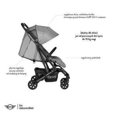 Easywalker, Mini, Buggy XS, wózek spacerowy, Soho Grey