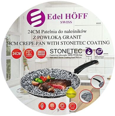 Edel Hoff, patelnia do naleśników ø24 cm, marmurowa