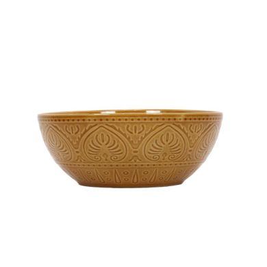 eh Excellent Houseware, ceramiczna miska ze żłobionym wzorem, 1900 ml