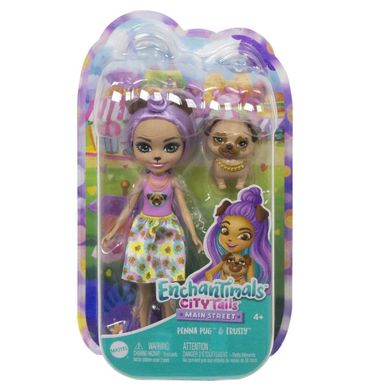Enchantimals, Penna Pug, zestaw z lalką i figurką