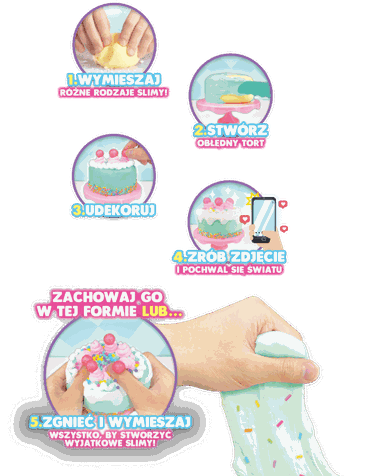 Epee, Slimy, Fabryka Cukiernika, tort, zestaw kreatywny