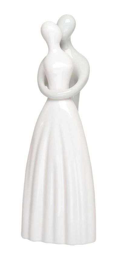 Ewax, para ceramiczna, szaro- biała, 13-12-37 cm