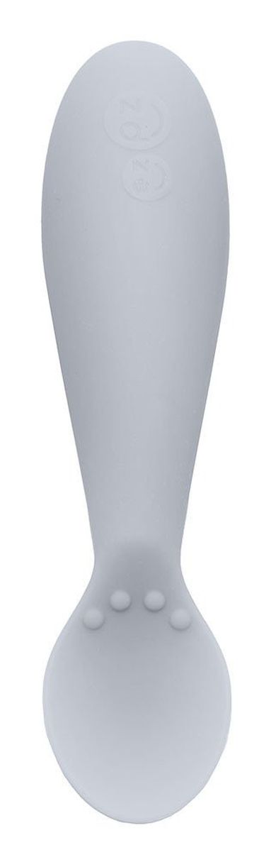 EZPZ, Tiny Spoon, silikonowa łyżeczka 2 szt. pastelowa szarość