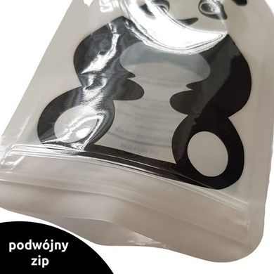 Fill'n Squeeze, Panda, saszetki wielorazowe z podwójnym zipem, 6 szt.