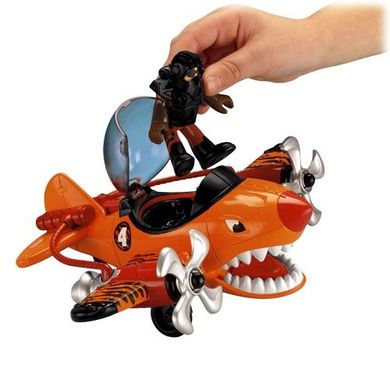 Fisher-Price, Imaginext, Samolot Podniebny Tygrys, zestaw z figurką
