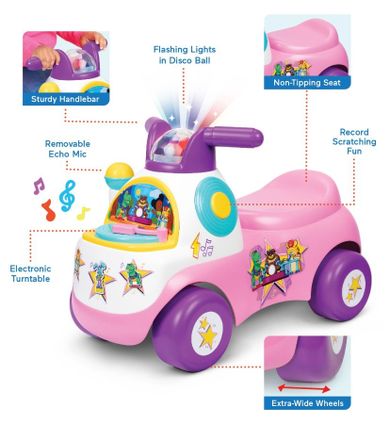 Fisher-Price, jeździk disco, różowy