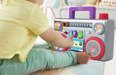 Fisher-Price, Retro Radiomagnetofon Szczeniaczka, interaktywna zabawka niemowlęca