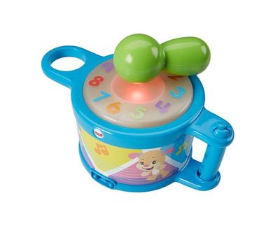 Fisher-Price, Ucz się i śmiej, Bębenek Szczeniaczka Uczniaczka, zabawka niemowlęca