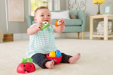 Fisher-Price, Ucz się i śmiej, Uczące jabłuszko, zabawka niemowlęca