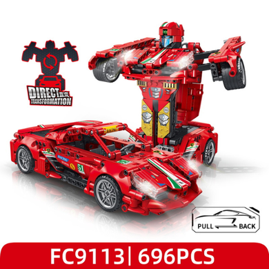 Forange, Engine-Morph, samochód 2w1, klocki konstrukcyjne, 696 elementów