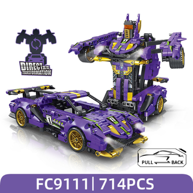 Forange, Engine-Morph, samochód 2w1, klocki konstrukcyjne, 714 elementów