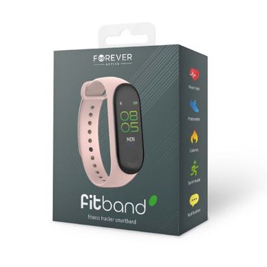 Forever, Smart Fitband SB-50, opaska sportowa, różowa
