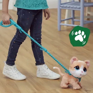 FurReal Friends, Zwierzaki na smyczy, Kotek na smyczy, zabawka pluszowa