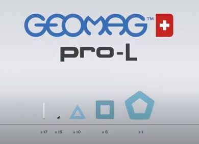 Geomag, Pro-L, Panels, konstrukcyjne klocki magnetyczne, 50 elementów