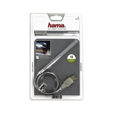Hama, Gooseneck 10, lampka do notebooka, LED USB