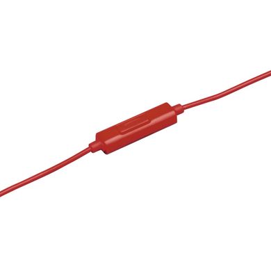 Hama, słuchawki douszne z mikrofonem HK2114, czerwone