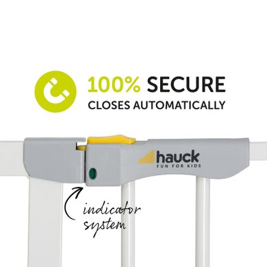 Hauck, bramka zabezpieczająca, Autoclose N Stop 2, biała