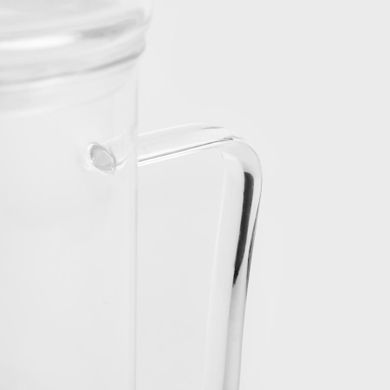 Homla, Lattrice, zaparzacz, szklany transparentny, 1l