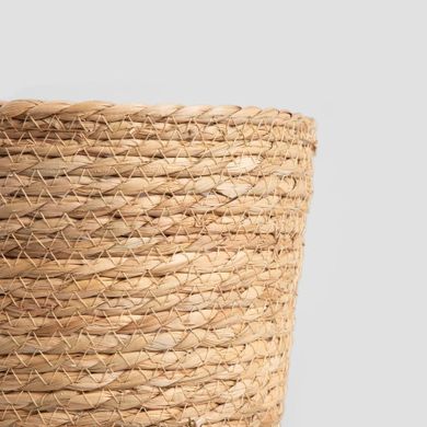 Homla, Lumbo, osłonka na doniczkę, pleciona naturalna, 23-19 cm