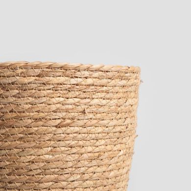 Homla, Lumbo, osłonka na doniczkę, pleciona naturalna, 27-21 cm