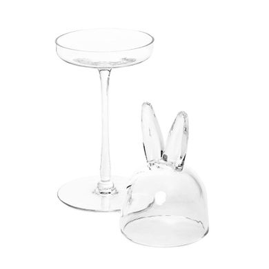 Homla, Prata, patera, szklana z przykrywką królik, 12-33 cm