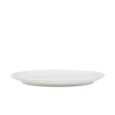 Homla, Sylia, naczynie do serwowania, owalne białe z ornamentem, 18-24 cm