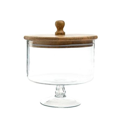 Homla, Wood Colony, patera, szklana na nóżce M, 18-16 cm