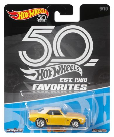 Hot Wheels, 50 rocznica, samochodzik Premium, skala 1:64