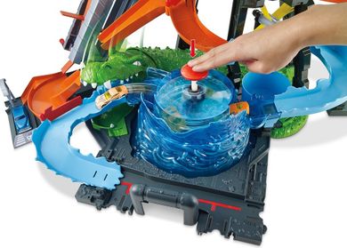 Hot Wheels, Mega Myjnia - Atak krokodyla, zestaw torów