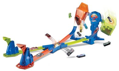 Hot Wheels, Waga zwycięstwa, zestaw torów, 3 samochody