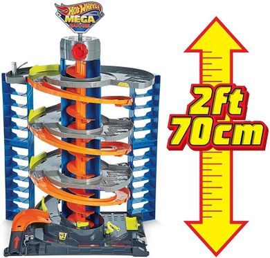 Hot Wheels, Zakręcony Megagaraż, zestaw do zabawy