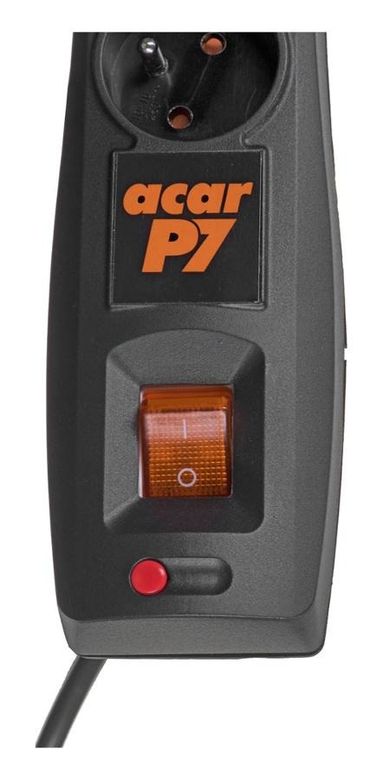 HSK Data, Listwa zasilająca, Hsk Data Alp-acarp7-03, 3m, czarny