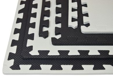 Humbi, kontrastowa mata piankowa, puzzle, biało-czarna, 62-62-1 cm, 4 szt.