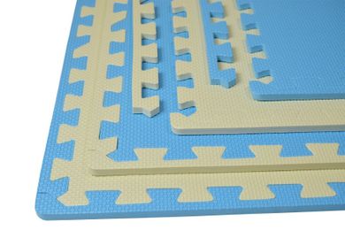 Humbi, mata piankowa, puzzle, kremowo-błękitna, 62-62-1 cm, 4 szt.
