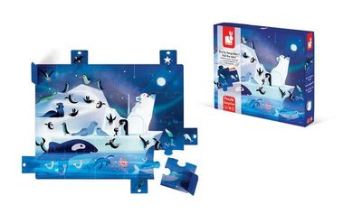 Janod, Pod gwiazdami, puzzle z niespodzianką, 20 elementów