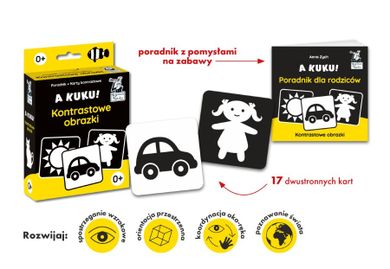 Kapitan Nauka. A kuku! Kontrastowe obrazki. Poradnik + karty obrazkowe