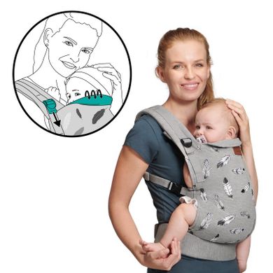 Kinderkraft, Milo, nosidełko ergonomiczne, Grey