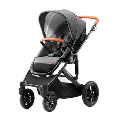 Kinderkraft, Prime, wózek wielofunkcyjny 3w1, szary