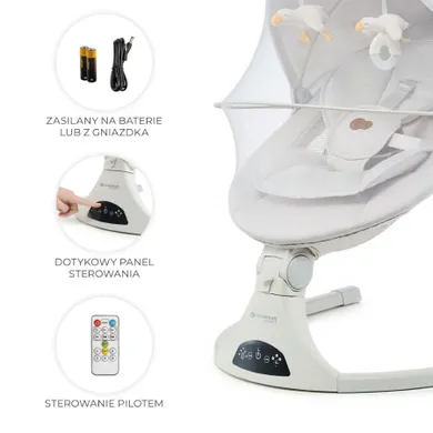 Kinderkraft, Tulsy, bujaczek elektryczny, beige
