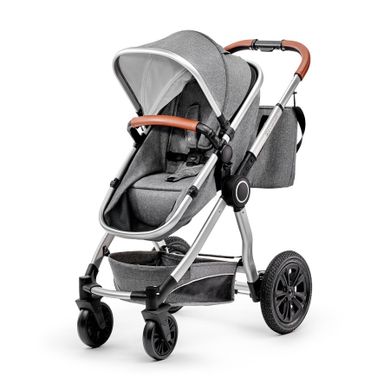 Kinderkraft, Veo, wózek wielofunkcyjny 2w1, 0-15 kg, szary