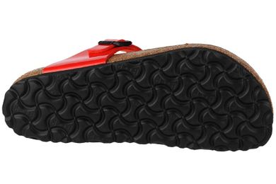 Klapki japonki damskie, czerwone, Birkenstock Gizeh BF