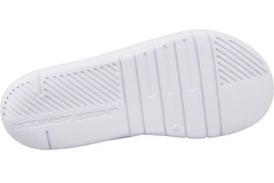 Klapki męskie, białe, Under Armour Core PTH Slides
