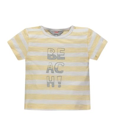 Komplet chłopięcy, T-shirt, Szorty, żółty, Kanz