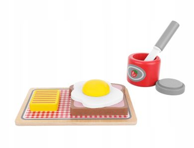 Kruzzel, toster, zestaw z akcesoriami, drewniany