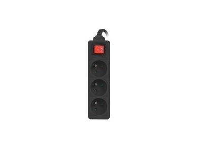 Lanberg, przedłużacz, 1,5 m, PS1-03E-0150-BK