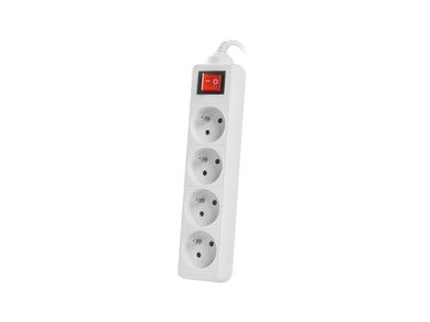 Lanberg, przedłużacz, 1,5 m, PS1-04E-0150-W