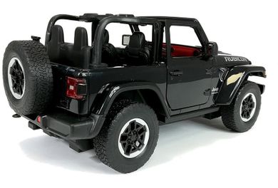 Lean Toys, Auto Jeep Wrangler Rubicon Rastar, 1:14, czarne, pojazd zdalnie sterowany