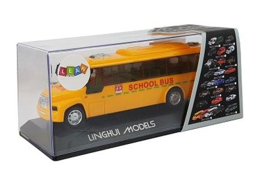Lean Toys, autobus szkolny, pojazd interaktywny z napędem